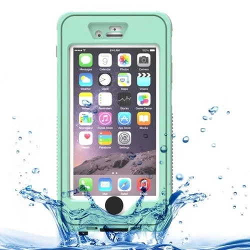 Funda Protectora Impermeable iPhone 6 y 6S Soporte Noctilucente (Verde)