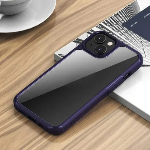 Funda Protectora Ipaky para iPhone 14 Max PC y TPU a Prueba de Golpes (Púrpura)