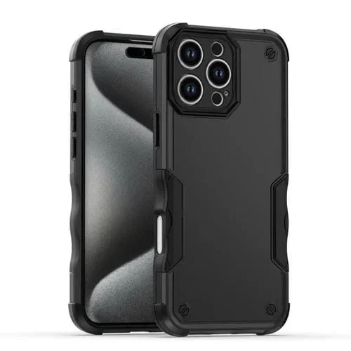Funda Protectora iPhone 16 Pro Max Antideslizante a Prueba de Golpes (Negra)