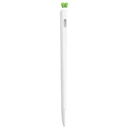 Funda Protectora Love Mei Para Apple Pencil 2 Con Forma De Zanahoria Stylus Pen (Blanco)