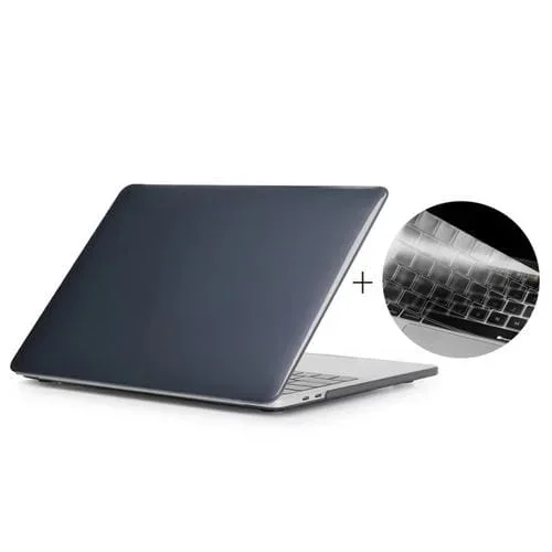 Funda Protectora MacBook Pro 2016 13,3 » (A1706) 2 En 1 Carcasa Rígida Cristal + Teclado TPU (Negro)