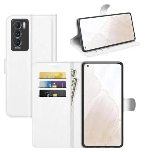 Funda Protectora Oppo Realme GT Master Explorer Litchi Texture Horizontal Flip con Soporte y Ranuras para Tarjetas y Billetera (Blanco)