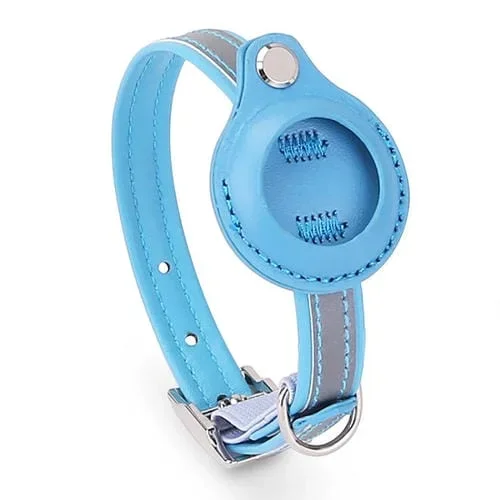 Funda Protectora para AirTag Pet Pu Collar Especificación Xs (Azul)