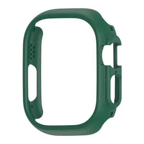 Funda Protectora para Apple Watch Ultra 49mm PC Galvanoplastia Hueca (Verde Oscuro)