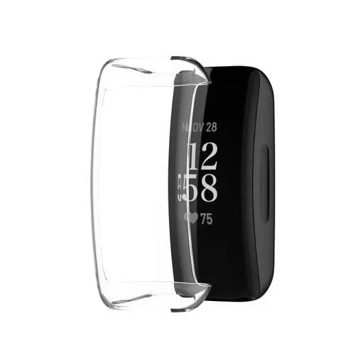 Funda Protectora para Fitbit Inspire3 TPU Galvanoplastia Cobertura Completa (Transparente)