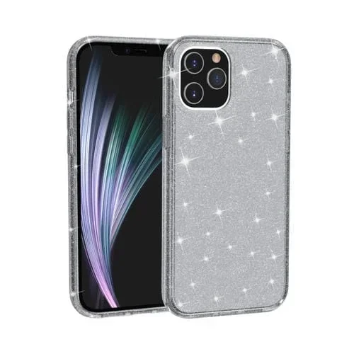 Funda Protectora para iPhone 12 Mini Terminator Style Glitter Powder a Prueba de Golpes (Gris)