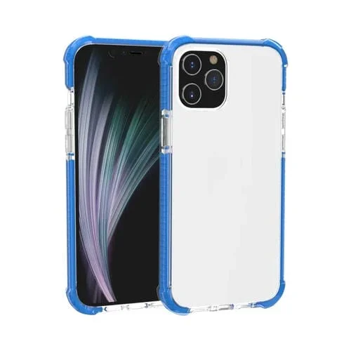 Funda Protectora para iPhone 12 Pro Max Acrílico + TPU a Prueba de Golpes Cuatro Esquinas (Azul)