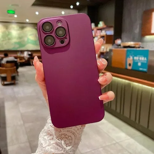 Funda Protectora para iPhone 13 Pro PC a Prueba de Golpes (Rojo)