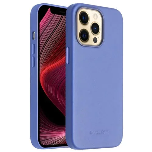 Funda Protectora para iPhone 13 Pro Qialino Nappa Cowhide Magsafe Magnética (Azul)