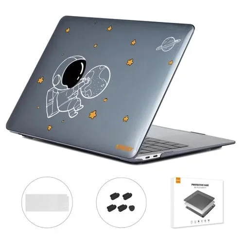 Funda Protectora para MacBook Air 13.3 Enkay Hat-Prince 3 en 1 Spaceman Pattern Cristal TPU Tapones (2023)