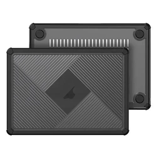 Funda Protectora para MacBook Air Pro 13.3 A1706 2016-2021 Dux Ducis Lcgh Esmerilada (Negro)