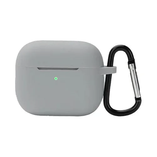 Funda Protectora Silicona Auriculares Aeroplases 3 Con Gancho (Gris)
