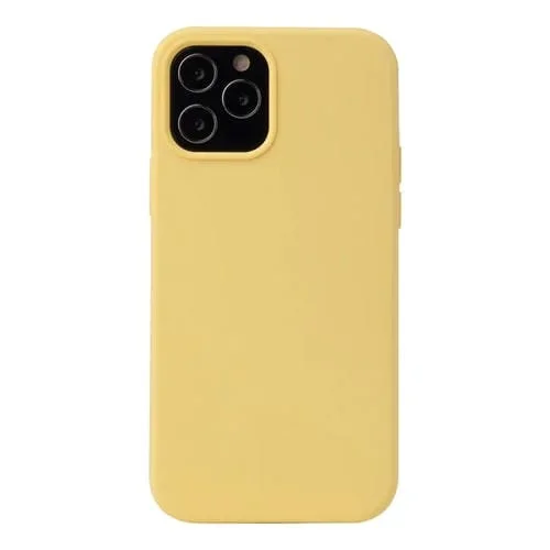 Funda Protectora Silicona Líquida iPhone 13 Pro a Prueba de Golpes (Amarillo)