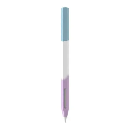 Funda Protectora Silicona Líquida para Apple Pencil 2 Love Mei Rainbow (Azul)