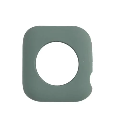 Funda Protectora Silicona para Apple Watch Series 6 SE 5 4 44mm (Pino con Aguja Verde)