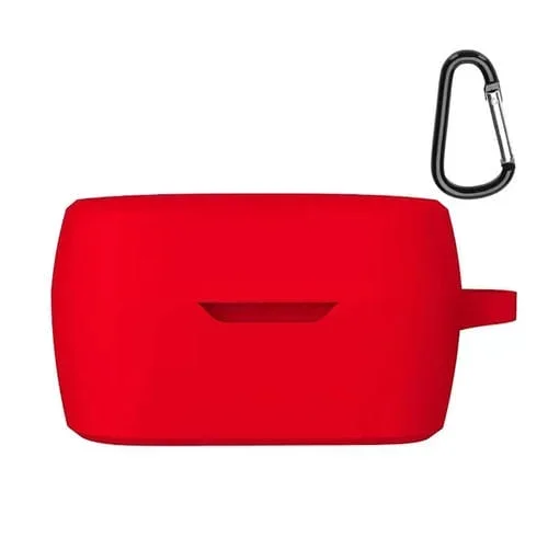 Funda Protectora Silicona para auriculares inalámbricos JBL T280Tws X con gancho (Rojo)
