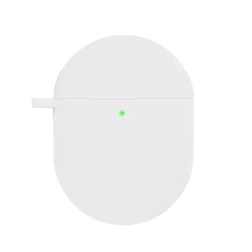 Funda Protectora Silicona para Auriculares Redmi Buds4 con Mosquetón D (Blanco)
