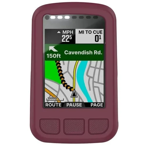 Funda Protectora Silicona para Cronómetro Wahoo Elemnt Bolt V2 Wfcc5 (Rojo Vino)
