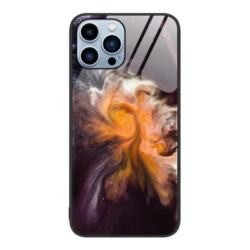 Funda Protectora Vidrio para iPhone 13 Pro con Patrón de Mármol (Tifón)