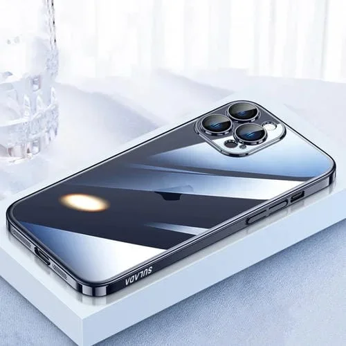 Funda rígida para iPhone 16 Pro Max Sulada Jingjia Series con Protector de Lente (Azul)