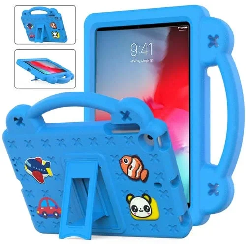 Funda Tableta Eva para Niños con Soporte de Mango para iPad Mini 1/2/3/4/5 (Azul Cielo)