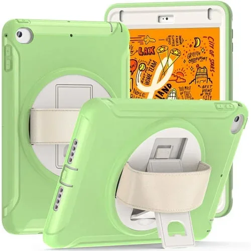 Funda Tableta PC TPU Rotación 360 grados iPad Mini 5/4 (Matcha Green)