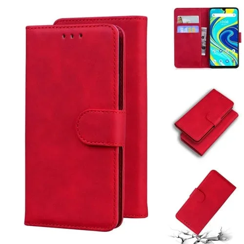 Funda Telefónica Cuero Umidigi A7 Pro Color Puro (Rojo)