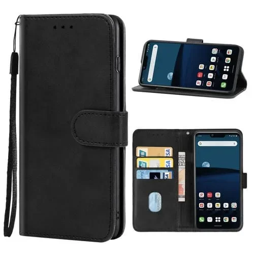 Funda Telefónica de Cuero para LG Style3 L-41A Jp Versión (Negro)