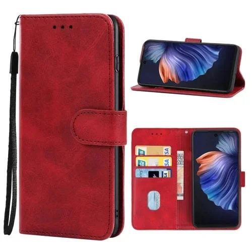 Funda Telefónica de Cuero para Tecno Camon 17 Pro (Rojo)