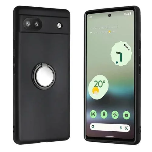 Funda TPU con Soporte de Anillo para Google Pixel 6A (Negra)