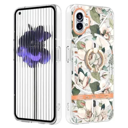 Funda TPU For Nothing Phone 1 Flowers Series para Teléfono (Gardenia Verde)