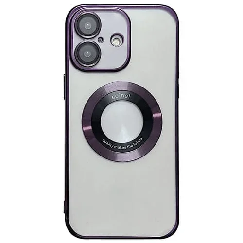 Funda TPU Galvanizada Magsafe para iPhone 16 Plus (Morado)