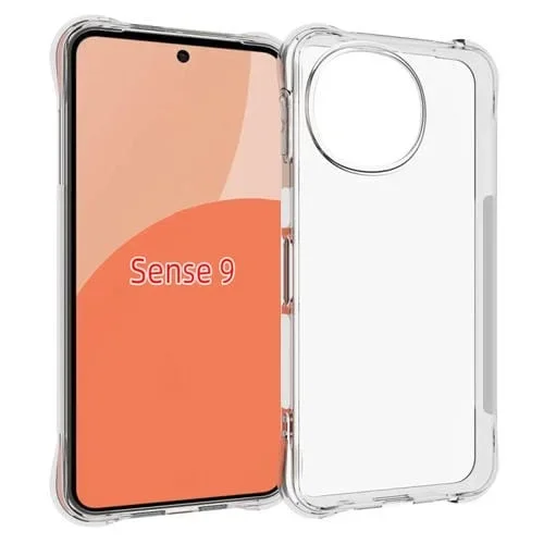 Funda TPU Gruesa Antideslizante a Prueba de Golpes para Sharp Aquos Sense9 (Transparente)