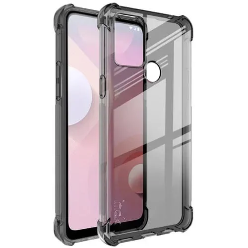 Funda TPU Imak para HTC Desire 20 y Desire 20+ con Bolsa de Aire y Cobertura Total (Negro Transparente)