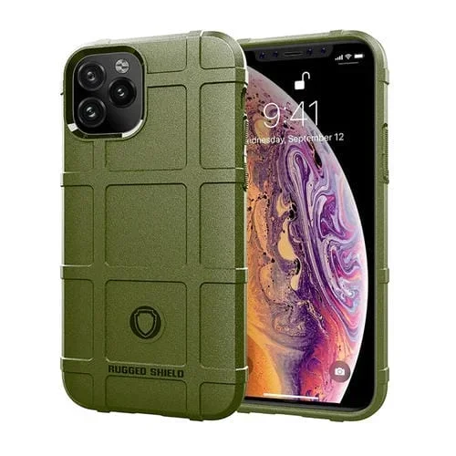 Funda TPU para iPhone 12 Mini a Prueba de Golpes Cobertura Completa (Verde Militar)