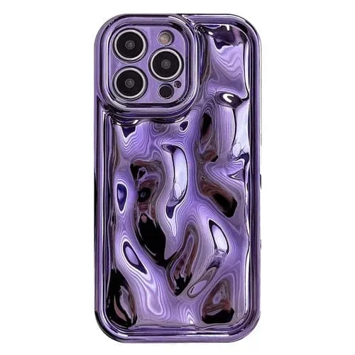 Funda TPU para iPhone 13 Pro Galvanoplastia Meteorite Texture (Púrpura)