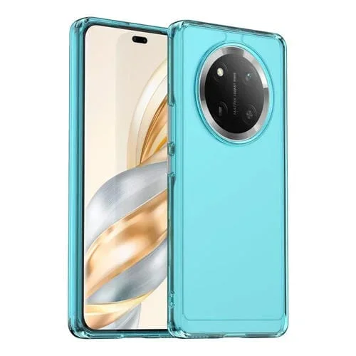 Funda TPU Serie Candy para Honor X9C (Azul Transparente)