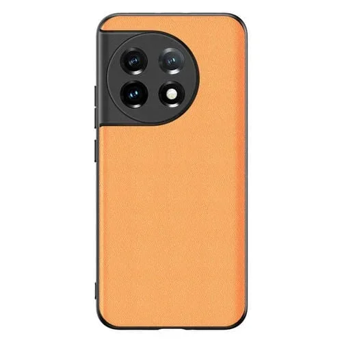 Funda Ultrafina de Piel de Cordero para OnePlus 11 Teléfono (Naranja)