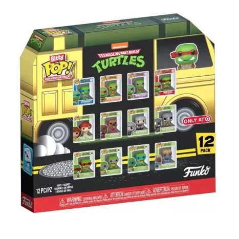Funko Bitty Pop! Teenage Mutant Ninja Turtles (TMNT) – 12pc Multipack – 0.9 Inch (2.2 Cm) – Teenage Mutant Ninja Turtles Retro/ClassicColeccionable – Repisa Apilable Incluida – Movies Fans