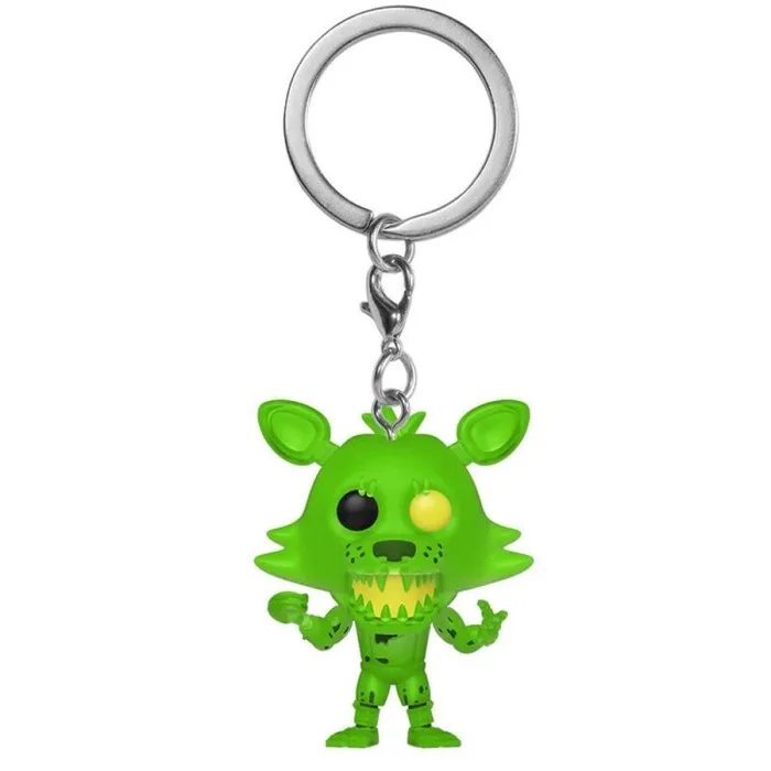 Funko Pop! Keychain: Five Nights At Freddy’S (FNAF) – Radioactive Foxy – Minifigura de Vinilo Coleccionable Llavero Original – Relleno de Calcetines – Idea de Regalo- Mercancia Oficial – Minifigura