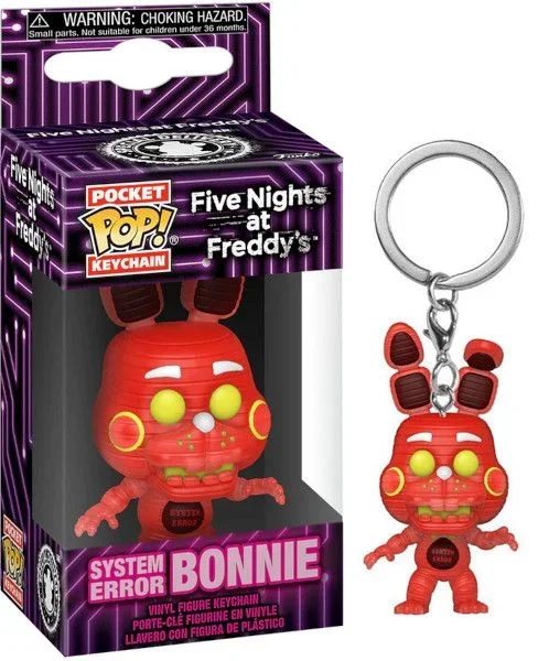 Funko Pop! Keychain: Five Nights At Freddy’S (FNAF) – System Error Bonnie The Rabbit – Minifigura de Vinilo Coleccionable Llavero Original – Relleno de Calcetines – Idea de Regalo- Mercancia Oficial