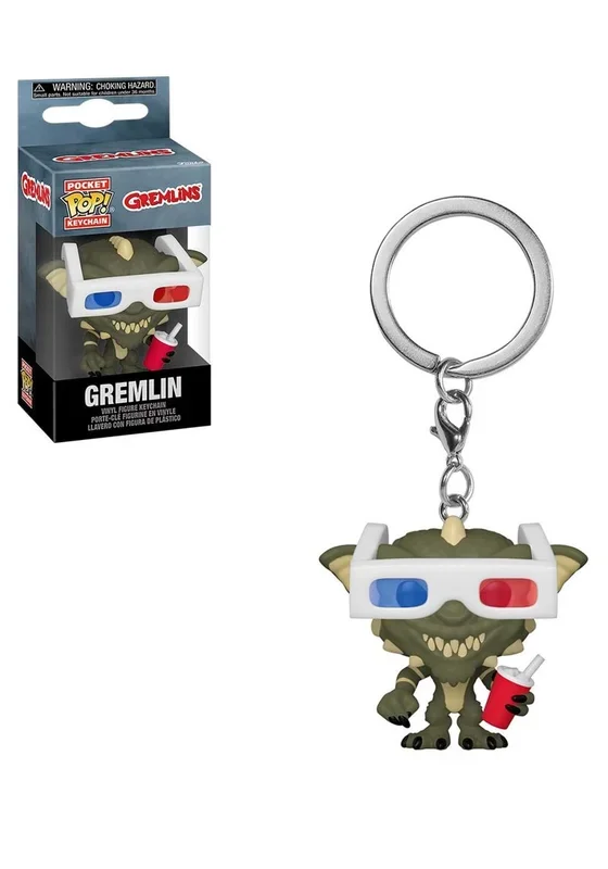 Funko Pop! Keychain: Gremlins-Gremlin with 3D Glasses Horror S8 – Minifigura de Vinilo Coleccionable Llavero Original – Relleno de Calcetines – Idea de Regalo- Mercancia Oficial – Movies Fans