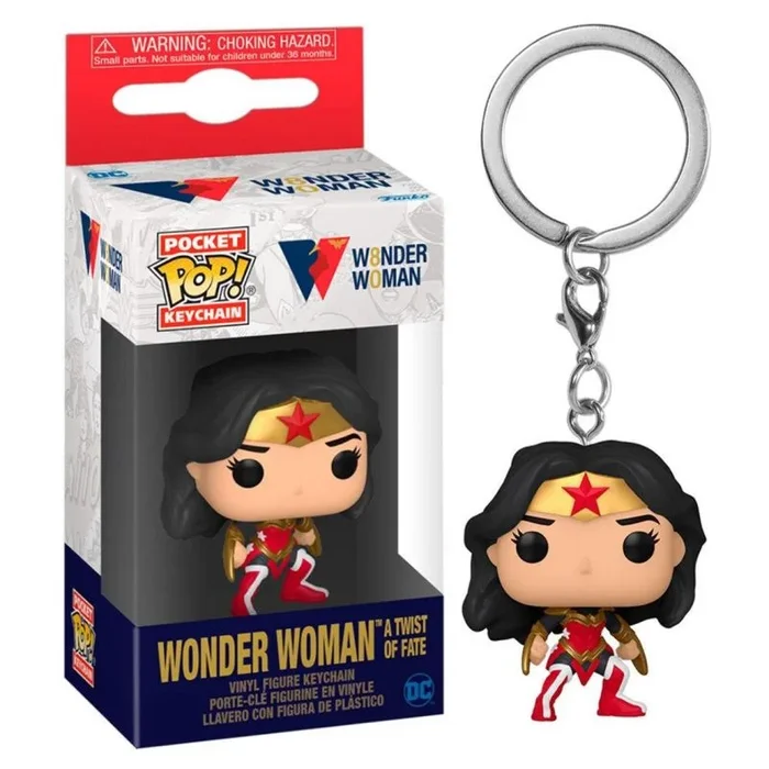Funko pop keychain llavero dc wonder woman 80th wonder woman un giro del destino 54992