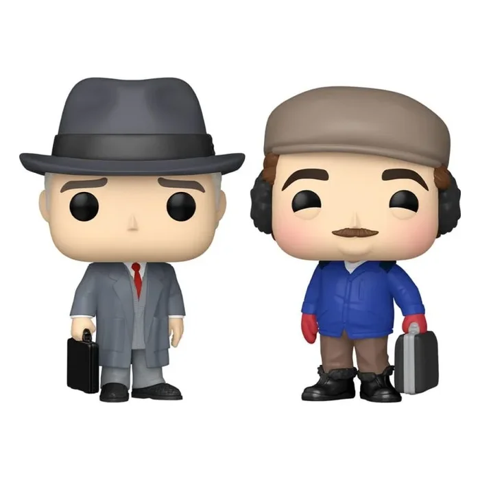 Funko Pop Movies Planes, Trains, Neal and del/del 2pk, Planes, Trains and Automobiles, Llavero, Minifigura de Vinilo Coleccionable Llavero, Relleno de Calcetines, Idea de Regalo