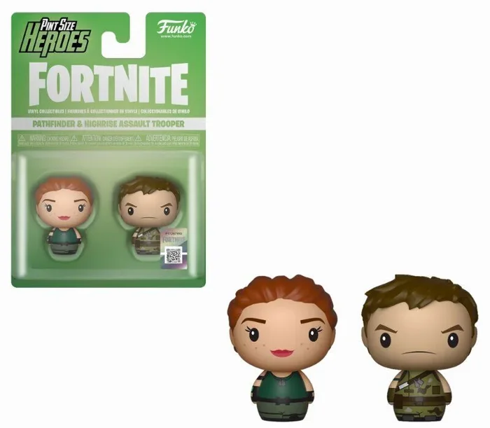 Funko pop! pint size heroes – pack: fortnite figuras pathfinder & highrise assault trooper