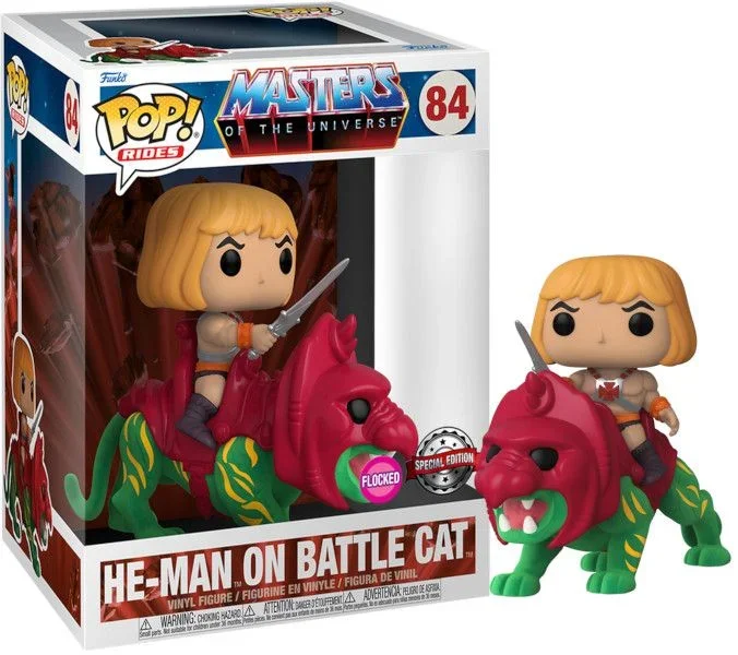 Funko Pop! Ride Deluxe: Masters of The Universe – He-Man On BC – Afelpado – Masters del Universo – Figura de Vinilo Coleccionable – Idea de Regalo- Mercancia Oficial – Juguetes para Niños y Adultos