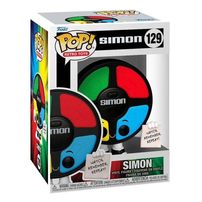 Funko Pop! Vinyl: Simon – Logo – Simon – 1/6 de Probabilidades de Obtener la RARA Variante Chase – Brilla en la Oscuridad – Figura de Vinilo Coleccionable – Idea de Regalo- Mercancia Oficial
