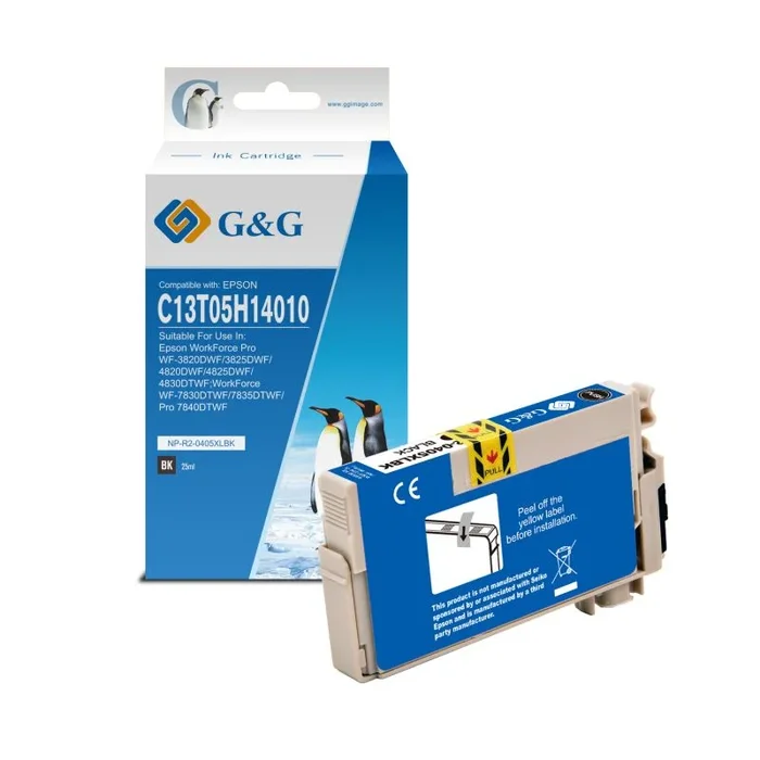 G&g epson 405xl negro cartucho de tinta pigmentada generico – reemplaza c13t05h14010/c13t05g14010