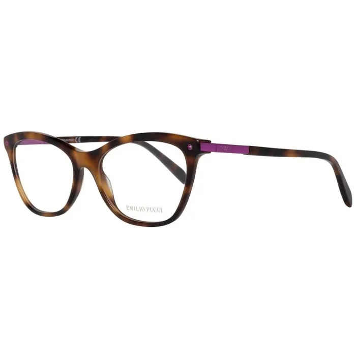 Gafas Emilio Pucci EP 5121 052 Brillantes Clásicas Habana, Templo D de Metal Fucsia