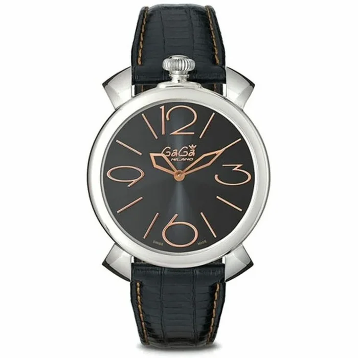 Gaga’ Milano Reloj Analógico para Mujer de Cuarzo con Correa en Cuero 5090-02 BK